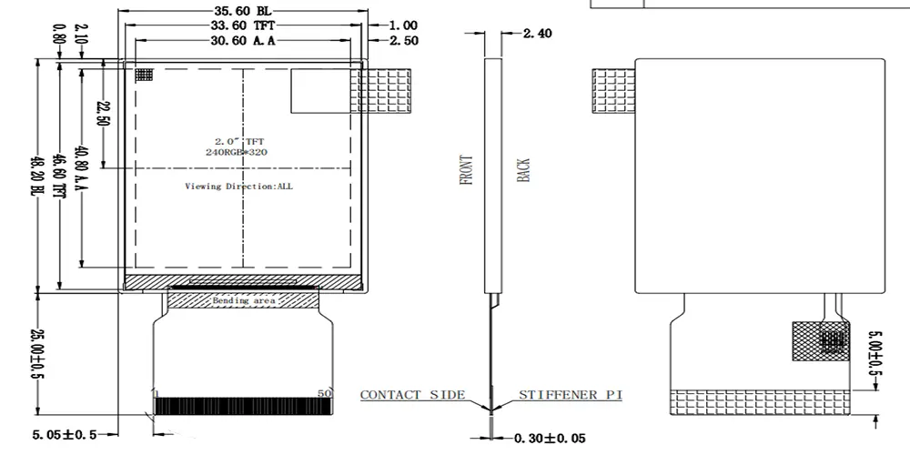AT-T020HQS-01 Drawing